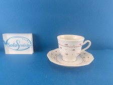 Eschenbach La Reine Rote Streublume Kaffeetasse mit Untertasse Tasse Untere 