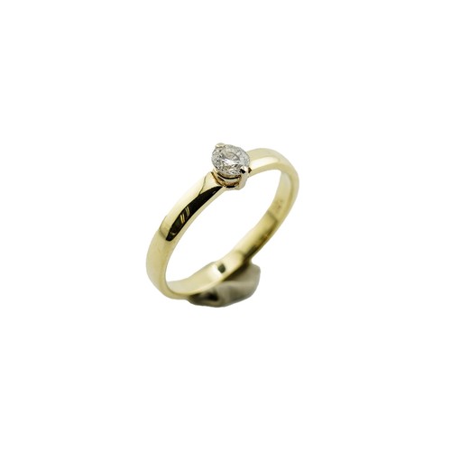 Solitär ring 585 - 585, gold