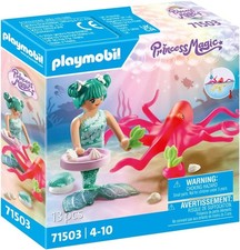 PLAYMOBIL Princess Magic 71503 Meerjungfrau mit Farbwechselkrake, lustiger