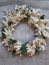 Trockenblumenkranz Adventskranz | Hochzeit Geschenk | Türkranz | Tischkranz Deko