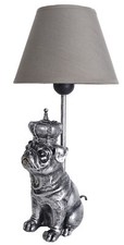 Lampe Mops Figur Tischleuchte