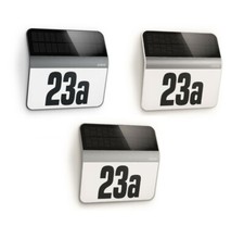 Steinel Solarleuchte XSolar LH-N LED Hausnummer beleuchtet Wandlampe Neuwertig