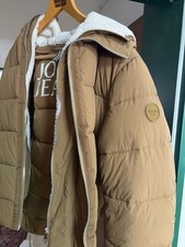 Joop Jeans Winterjacke, Größe 48 Hellbraun mit Teddy Futter Steppjacke