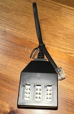 Telefon Fax Modular Adapter RJ-45 Western-Stecker > TAE NFN schwarz Buchse Dose