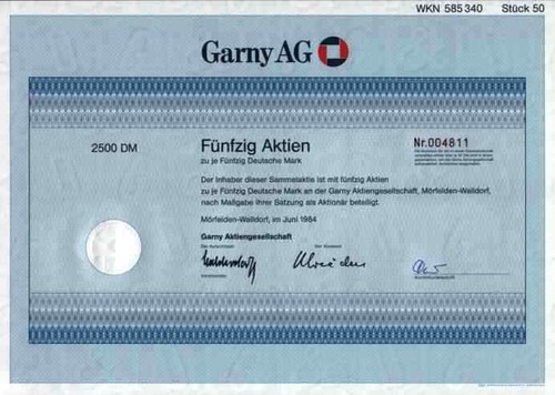 Garny 1984 mörfelden - garny, walldorf