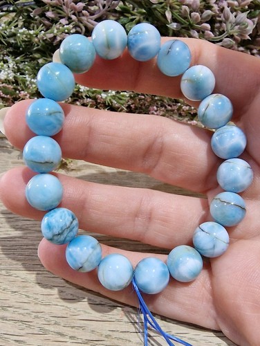 Larimar kristall perlen - kristall,