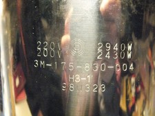 Spritzgießmaschine 220V 2940W / 200V 2430W f-130mm H-250mm H3-1 Heizung