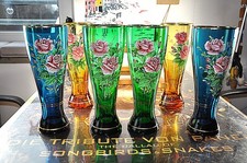 6 Bleikristall Weißbier Glas