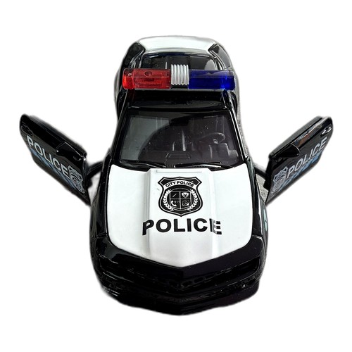 Detailreiches polizeiauto - detailreiches,