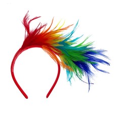 Haarreifen mit Federn in