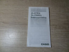CASIO Taschenrechner fx-85 WA und fx-350 WA Bedienungsanleitung