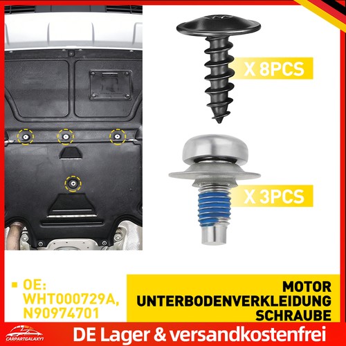 11x unterfahrschutz schrauben - 11x,