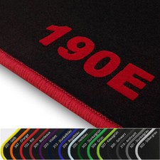 Velours Fußmatten schwarz