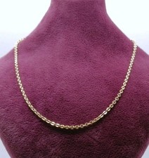 Gold Ankerkette, 585er 14 Karat Goldkette, Lange Halskette 