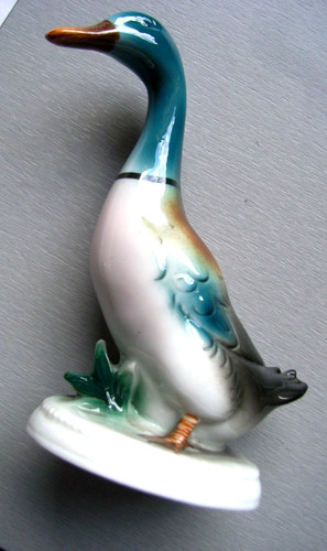 Porzellan figur ente retro - figur,