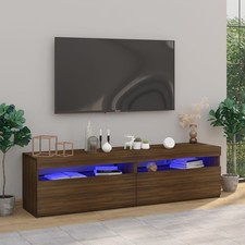 TV Schrank mit LED-Leuchten TV Lowboard Fernsehschrank TV Möbel Fernsehtisch