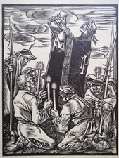 Original Holzschnitt von 1924