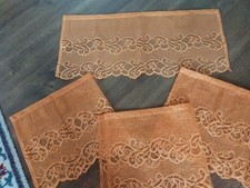 Bistrogardine, Gardine,Bistro, 4 gleiche Teile,orange 