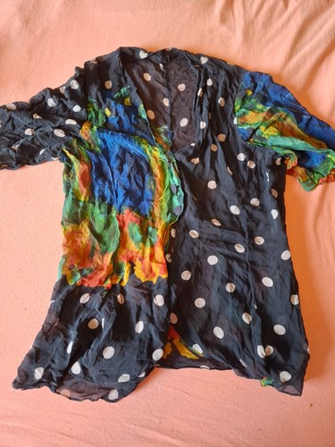 Vintage bluse gepunktet - vintage,