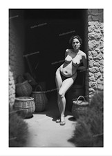 Vintage Kunst-Fotoabzug Frau
