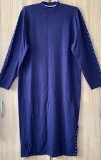 Damen Kleid, Feinstrick, Blau