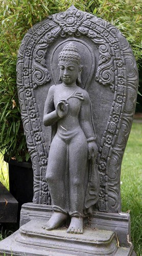 Große steinrelief buddha - große,
