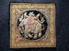 Schöne alte Strickerei-Buddhistische Wandschmuck  Radjestan 45X45 cm  3D Effekt 