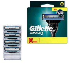 Gillette Mach3 Rasierklingen 4 - 48 Klingen neue Version in blau im tKh ohne OVP