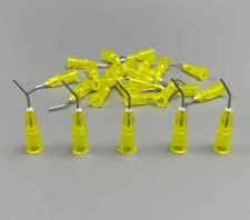 10 x stumpfe Kanülen Stumpfkanülen Dosiernadel 20G für Spritze gebogen in gelb