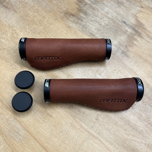 Fahrrad griffe leder braun - griffe,