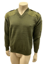 Forsvaret Pullover oliv Wollpullover Bundeswehr Dänemark Dienstpullover M XL XXL
