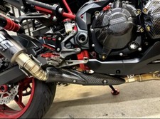 Kawasaki Z900 Kohlefaser Auspuff Hitzeschild Abdeckung Panel Schutz 2017-2024