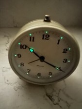 Blessing Wecker  Tisch Uhr mechanisch,Weiß Vintage