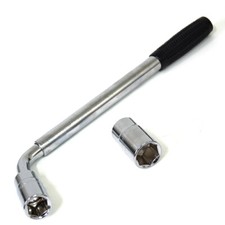 Teleskop Radmutternschlüssel Radschlüssel Reifen Wechsel KFZ Auto PKW  Metall, v