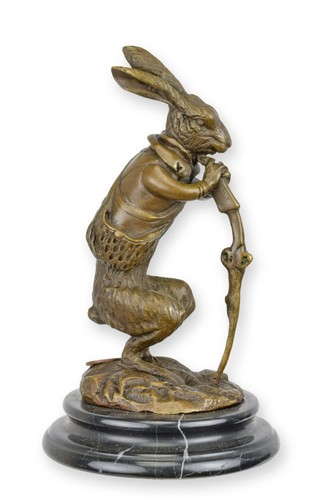 Bronzeskulptur hase mit - bronzeskulptur,