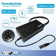 42V 3A XLR 4-pin Charger for