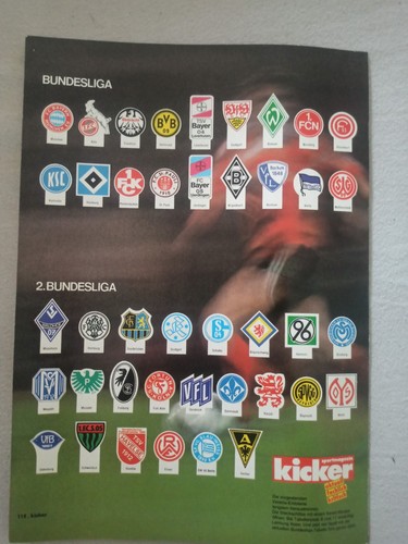 Kicker stecktabelle 1990 - kicker,