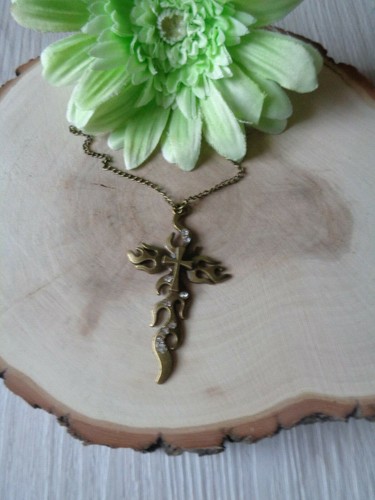 Einfache gliederkette kreuz - gliederkette, "kreuz+