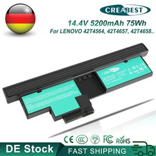 14,4V 43R9256,43R9257 Akku Für ThinkPad X200 X200t X201i Tablet 2263 7448 7450