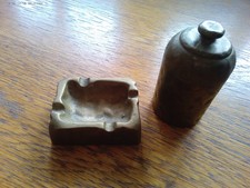 Raucher Set aus Messing alt