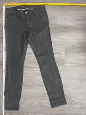 gang jeans Damen Gr.28 schwarz biker Stil real Vintage top Zustand