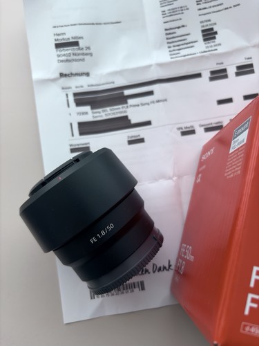Sony 50mm 8 - 50mm, f1.8