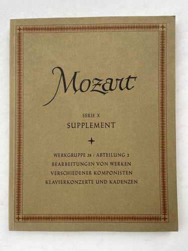 Noten mozart nasw serie x - noten., mozart.