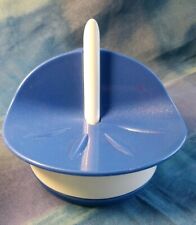 Tupperware Oceano Seifenschale blau weiß Rarität Steg für Ringe Badezimmer Set