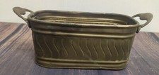Pflanzschale Blumentopf Übertopf  Messing Henkel Griffe dekorativ garten 