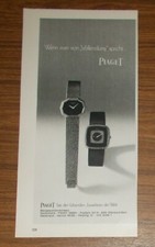 Seltene Werbung PIAGET Uhren -