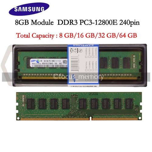 Samsung ddr3 pc3 12800e - 8, gb