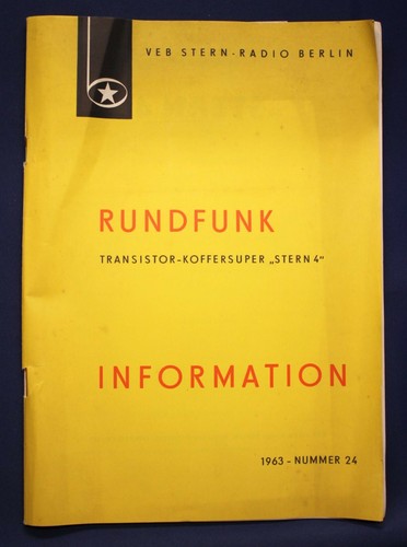 Orig prospekt rundfunk - prospekt, "rundfunk