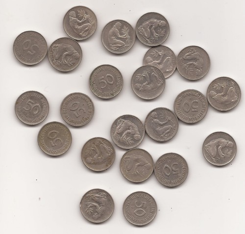 Konvolut 144 50 pfennig - 144,