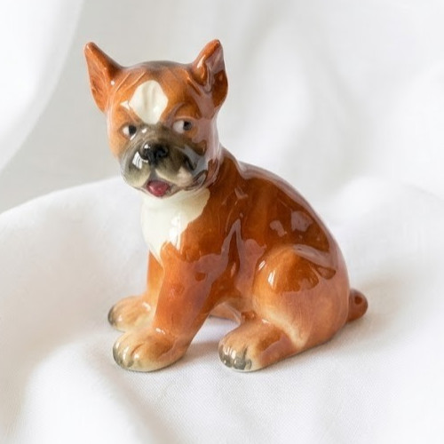 Vintage goebel boxer - boxer, welpe